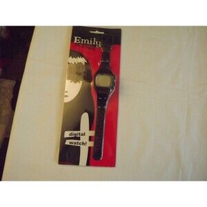 Vintage 2004 Emily the Strange Digital Watch New on Card Goth Y2K Collectible
